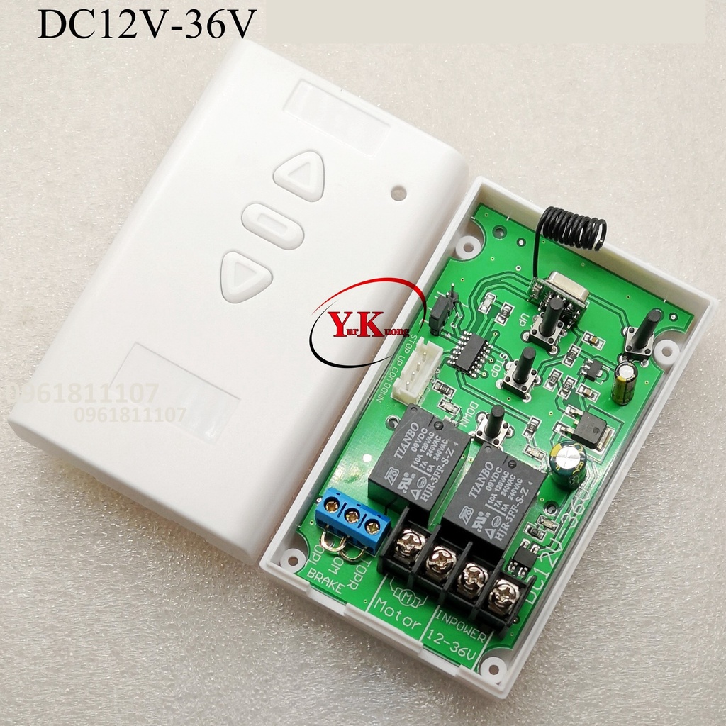 Điều khiển đảo chiều động cơ từ xa 12V - 36V, đảo chiều động cơ từ xa, đảo chiều motor từ xa