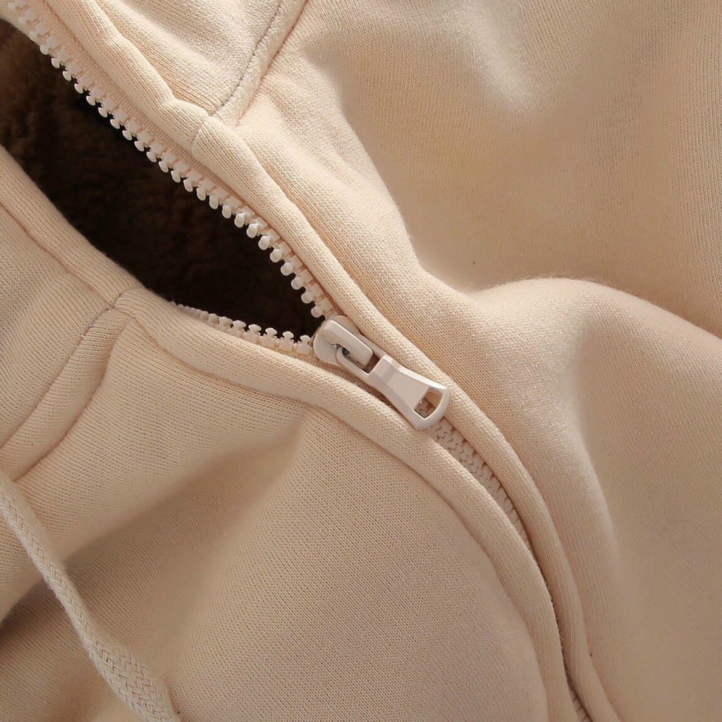 Áo khoác nữ ❤️Có sẵn❤️ Áo khoác lót lông có mũ siêu ấm | BigBuy360 - bigbuy360.vn