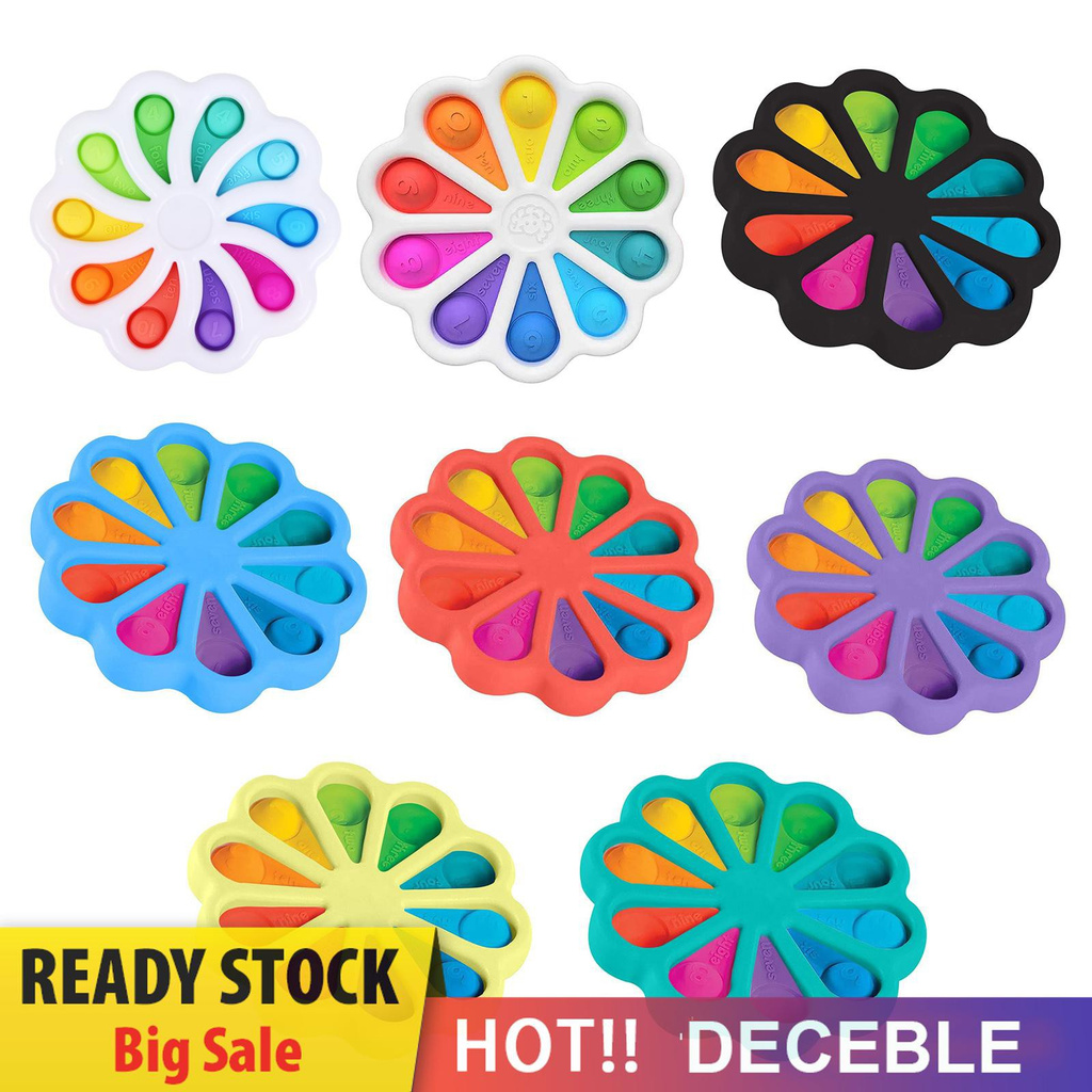 Pop It Fidget Đồ chơi Simple Dimple Fidget Đồ chơi Silicone Sensory Popper Early Education Keychain