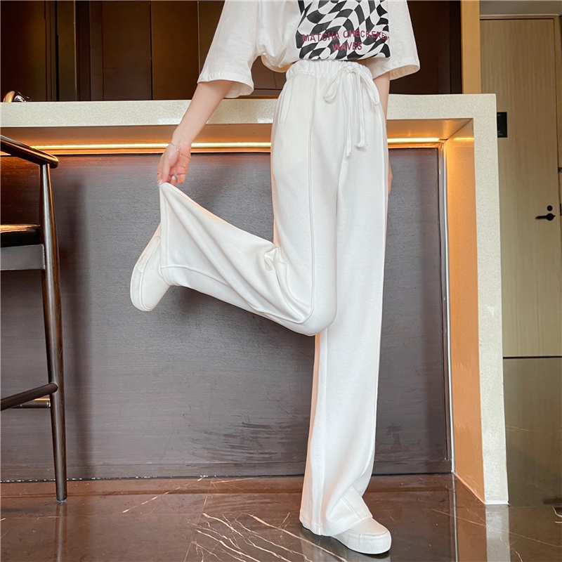 Quần Dài Nữ Ống Rộng Thời Trang Phong Cách Hàn Quốc