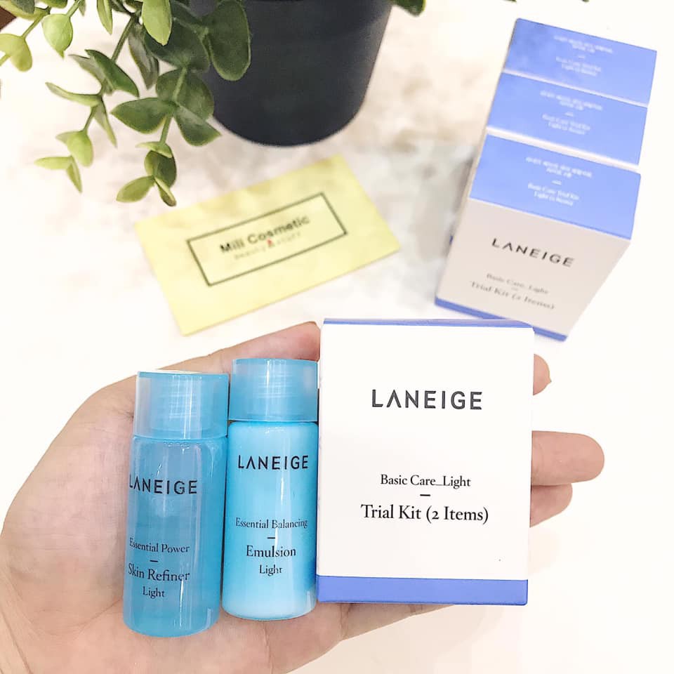 Bộ Dưỡng Da Laneige Basic Care Light Trial Kit 2 Món