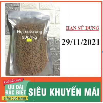 Thức ăn hạt cho mèo Catsrang, Cat's Eye, Wonder Cat túi zip bạc 1kg giá rẻ tiện lợi tiết kiệm