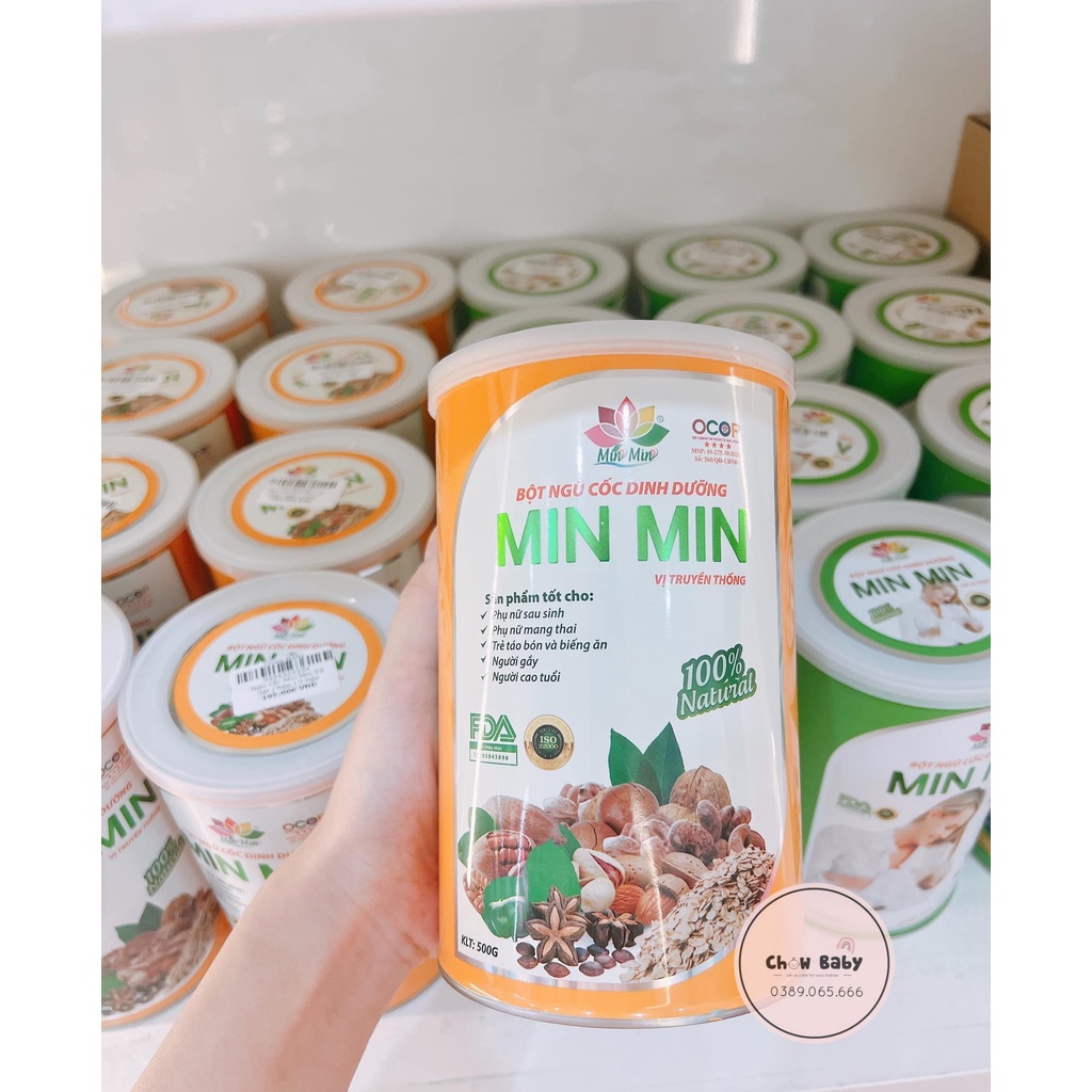 [CHÍNH HÃNG] NGŨ CỐC LỢI SỮA CAO CẤP MIN MIN - NGŨ CỐC BẦU CHUẨN OGRANIC