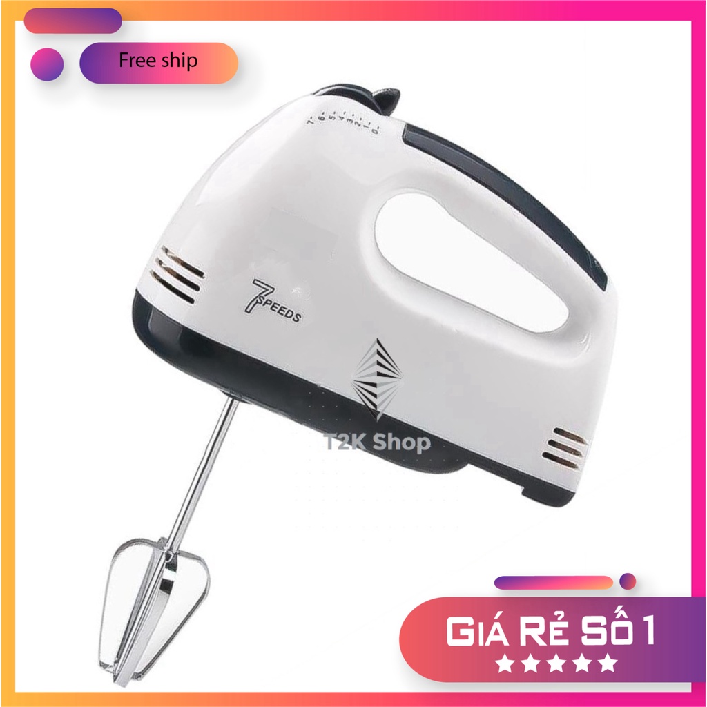 Máy Đánh Trứng Cầm Tay 7 Tốc Độ Công Suất 180W