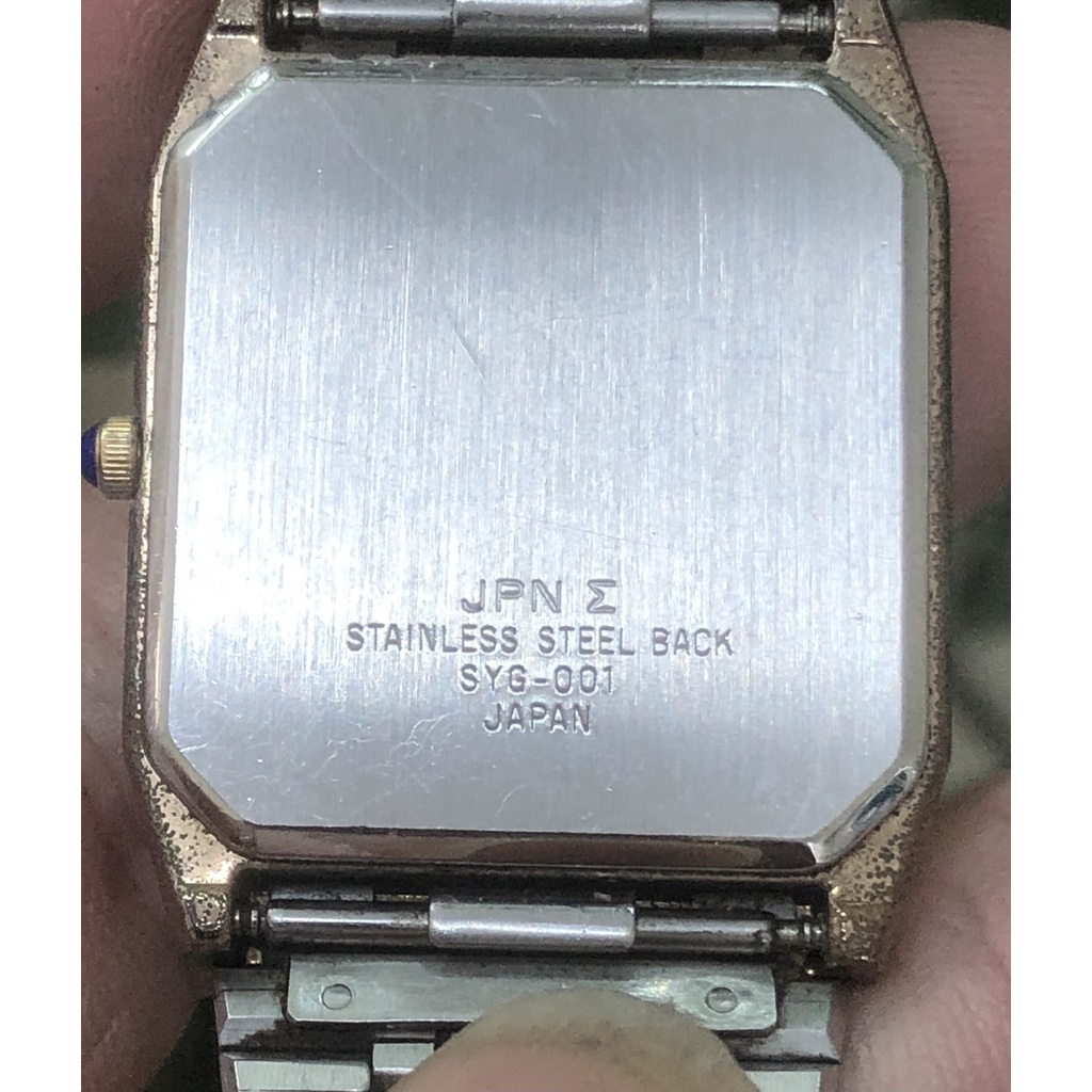 Đồng hồ nam vuông hàng si Nhật