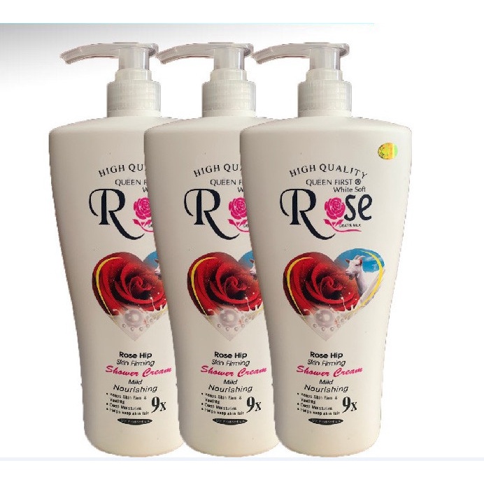 Sữa Tắm Dê Rose 9x Hương Hoa Hồng 1200 ml