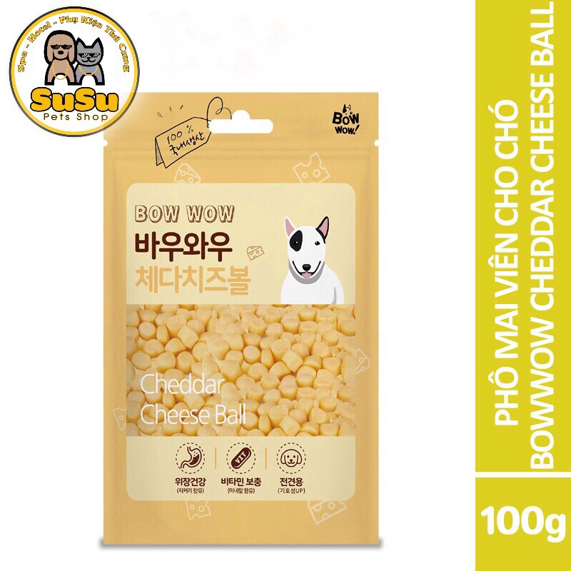 Phô Mai Viên Cho Chó Bowwow Cheddar Cheese Ball