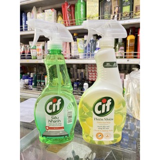 [Mẫu Mới] Nước Lau Bếp Cif Thiên Nhiên Chai 520ml