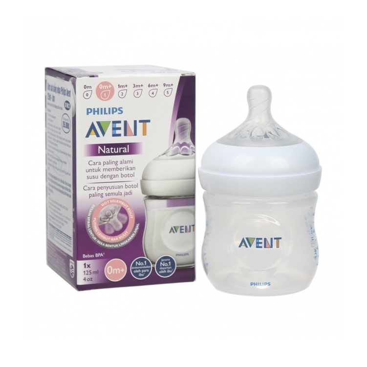 Bình sữa Avent Natural nhựa không BPA