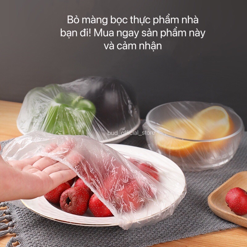 Set 100 Màng bọc thực phẩm có chun co giãn