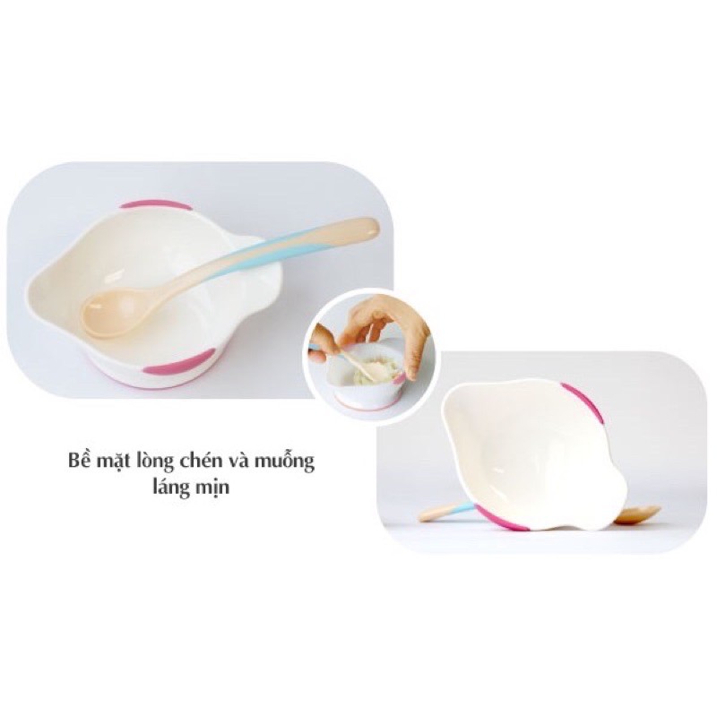 BỘ CHÉN MUỖNG ĂN DẶM RICHELL-THÌA BÁO NÓNG