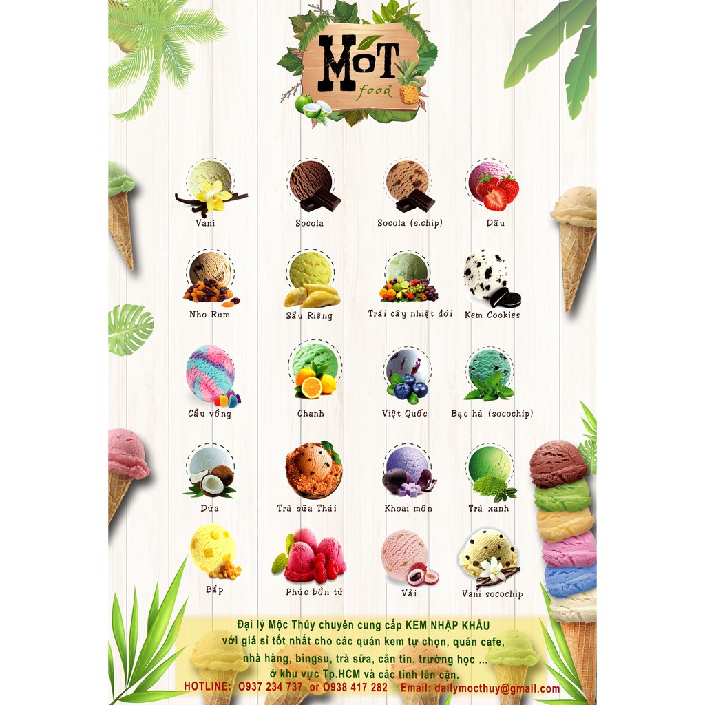 KEM KÝ THÁI LAN HỘP 6 LIT VỊ DỪA