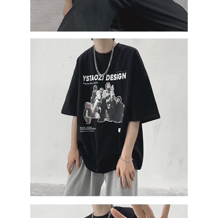 Áo thun tay lỡ nam nữ, áo phông unisex form rộng chất cotton mát mịn thấm hút mồ hôi in hình DESI