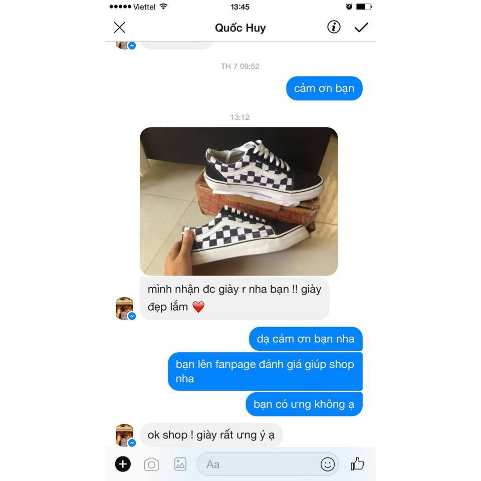 GIẦY VANS CA RÔ VIỆT NAM XUẤT KHẨU !!! . " . '