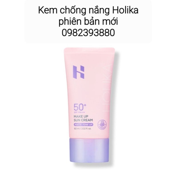 Kem chống nắng nâng tone kiềm dầu không bí da Holika make up matt tone up