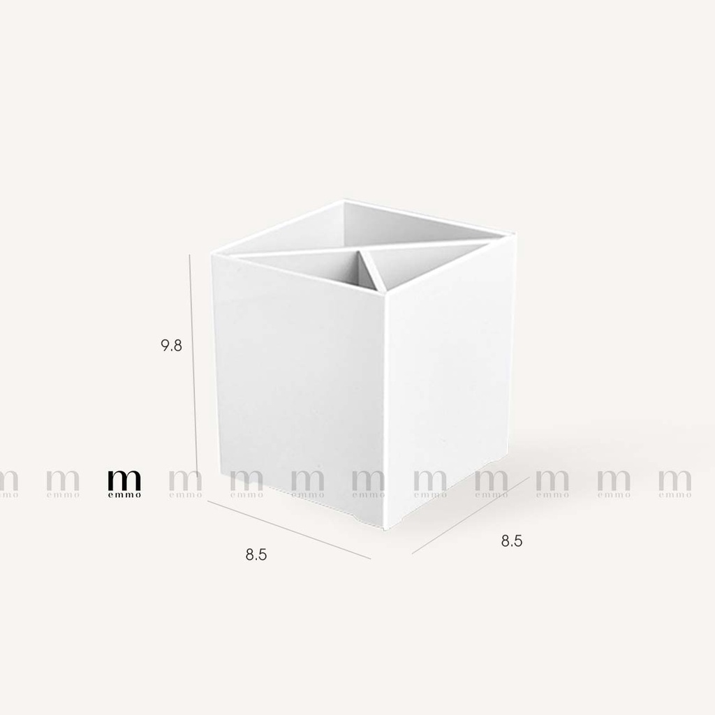 LỌ ĐỰNG BÚT ĐỂ BÀN, HỘP ĐỰNG CỌ TRANG ĐIỂM CÓ NGĂN CHIA TIỆN DỤNG EMMO – DEKO