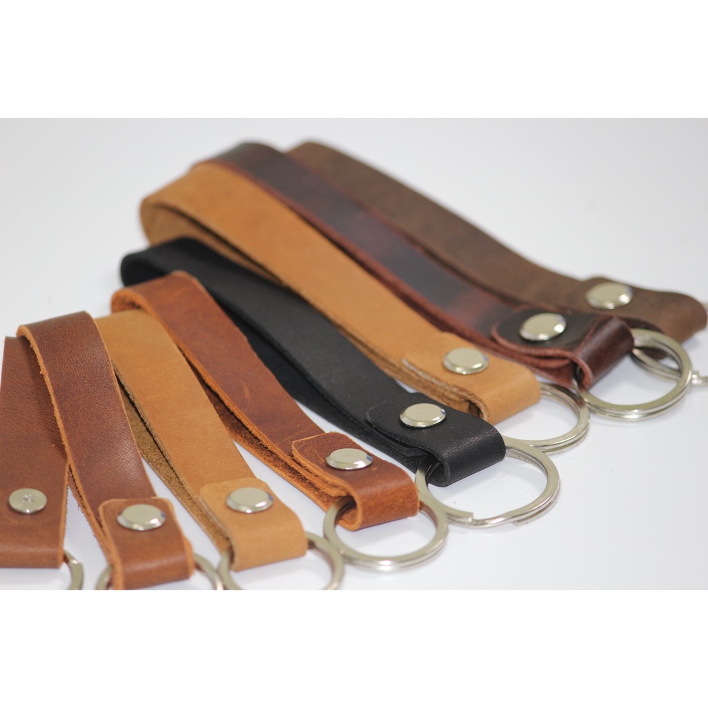 móc chìa khóa da bò sịn sò_nhiều tiện ích