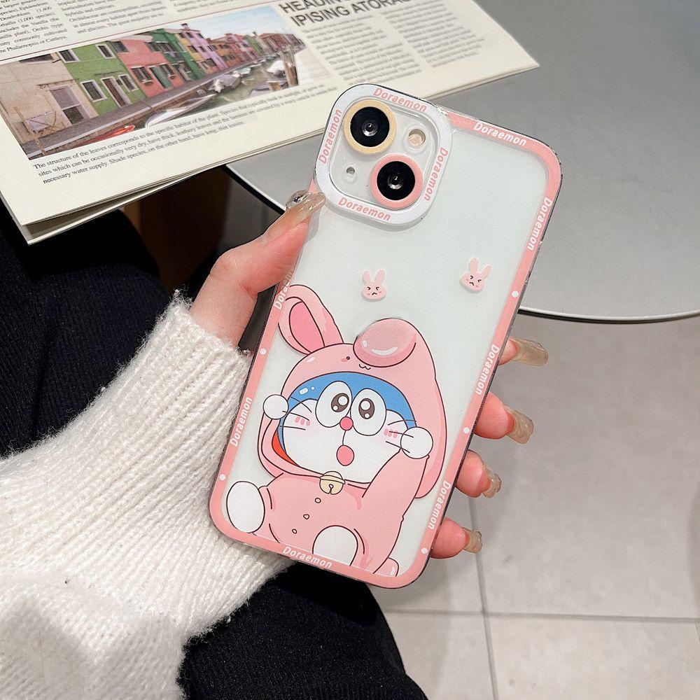 Ốp Điện Thoại Silicon Nhám Chống Sốc In Hình Doraemon Cho Iphone 13 / 12 pro max