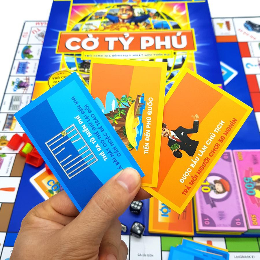 Trò chơi Cờ tỷ phú Việt Nam TomcityVN cao cấp - Boardgame tài chính rèn luyện tư kinh doanh