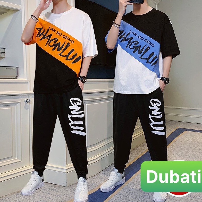 ĐỒ BỘ THỂ THAO LANBO DÀI TREND MÙA HÈ, ĐỒ BỘ THỂ THAO NAM, CHẤT VẢI MỀM MỊN THOÁNG MÁT- DUBATI FASHION