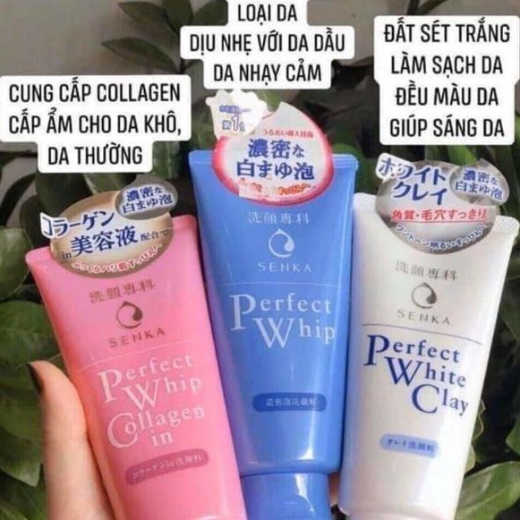 [Hàng Chuẩn] Tuýp Sữa Rửa Mặt Senka Perfect Whips