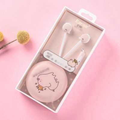 Tai nghe doremon kitty gấu brown xy-12 e-129 tai nghe heo hồng bao tròn tai nghe cute tai nghe dễ thương