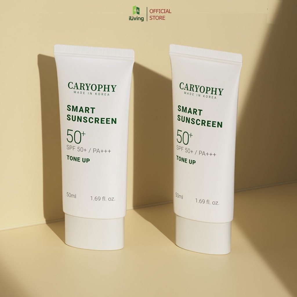 Kem chống nắng ngừa mụn Caryophy Smart Sunscreen 50ml và 5ml ILIVING-CARYKCN