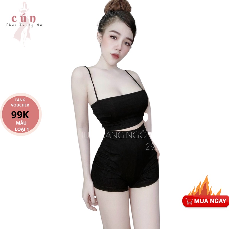 Sét Bộ 2 dây Trơn Cotton M035 .Set Bộ 2 Dây Mặc Nhà Chất Cao Cấp Mềm Mịn, Xinh Xắn.