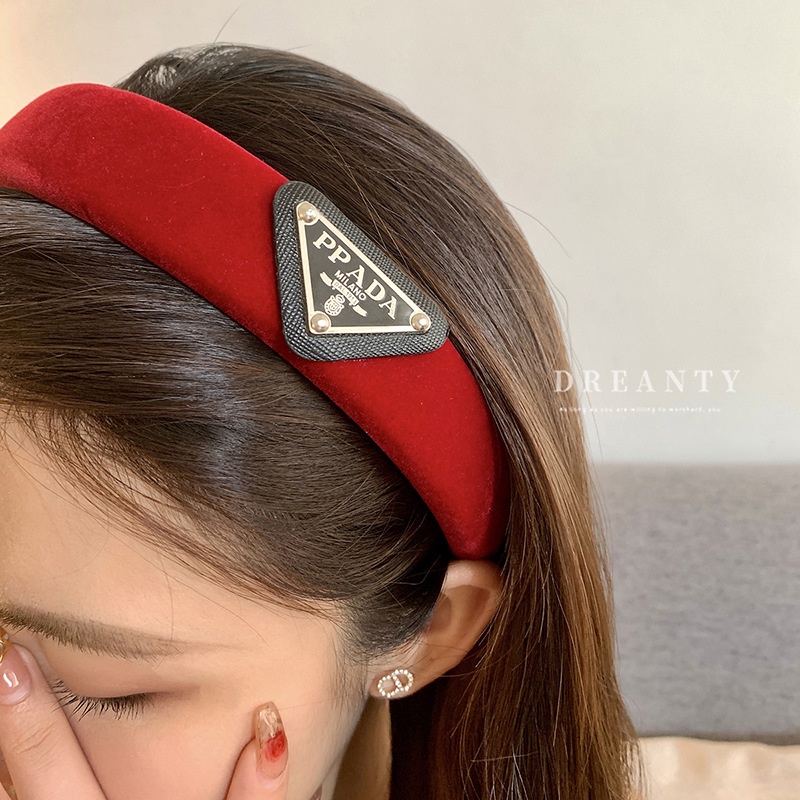 Băng Đô Cài Tóc Vải Nhung Đen Cao Cấp Phong Cách Pháp Cổ Điển Thời Trang Cho Nữ