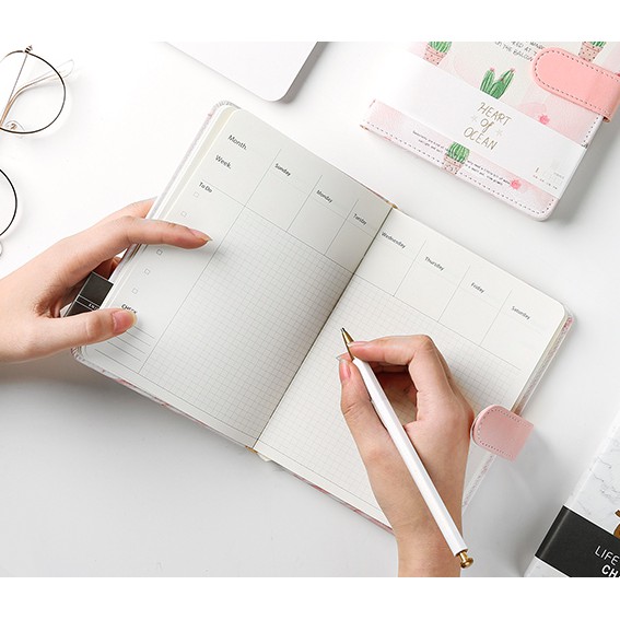 Notebook Leather Cactus - Sổ nhật ký bọc da Cactus