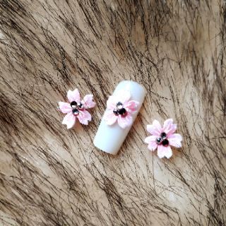 Hoa đào-hoa bột nail