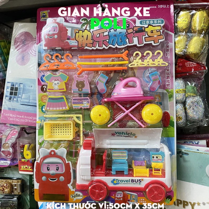 Đồ Chơi Xe Poli Xe Đổ Ăn-Đồ Chơi Gian Hàng Xe Robocar Poli-Đổ Chơi Phụ Kiện Phòng Ngủ Máy Giặt