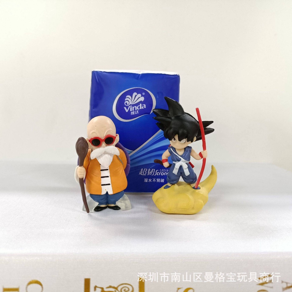 Set 8 Mô Hình Nhân Vật Son Goku Master Roshi Tien Shinhan Chiaotzu Trong Phim Bảy Viên Ngọc Rồng