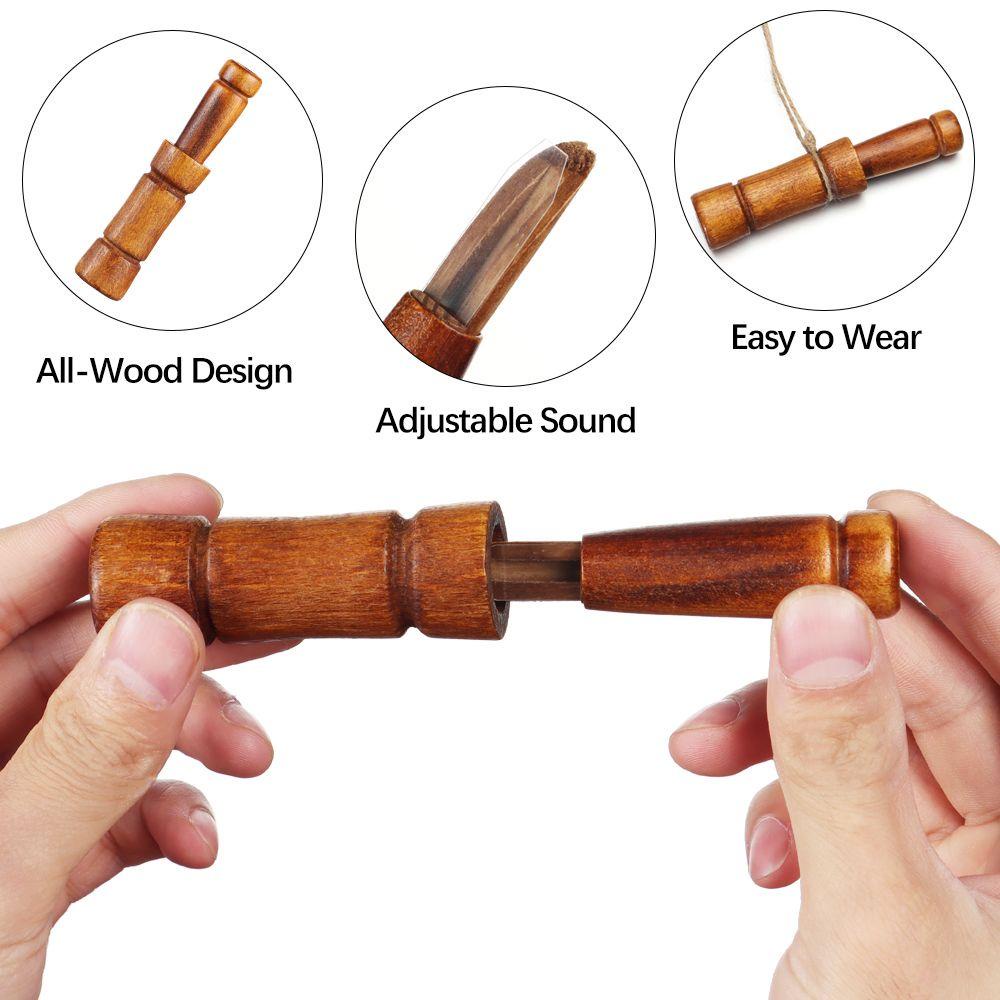 Còi Thổi Đi Săn Bằng Gỗ Hình Vịt