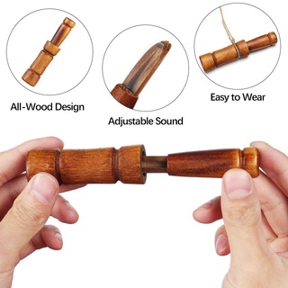 HABELYI Còi Thổi Đi Săn Bằng Gỗ Hình Vịt