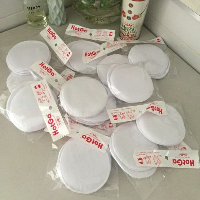 Miếng lót thấm sữa vải tấm đệm thấm sữa bằng vải Hotga Set 4 (giặt đc và tái sử dụng)