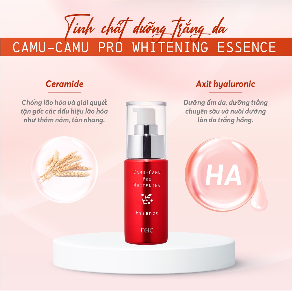 Bộ Dưỡng Trắng Da Mặt Nhật Bản DHC Camu Camu Pro Whitening