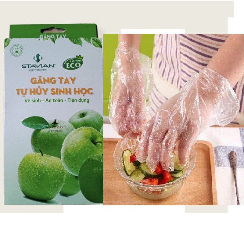 Găng Tay Tự Hủy Sinh Học Green Eco Thân Thiện Với Môi Trường, Dễ Dàng Sử Dụng