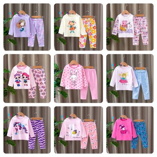 Bộ Dài Tay Bé Gái 8-16kg (0-3 tuổi) – QIQI / TIANSHI / XIAOHAI – Cotton QC Xuất Hàn