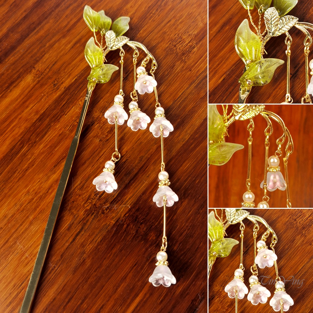 GETNOIVAS Trâm Cài Tóc Hình Hoa Lan Phong Cách Cổ Điển Sang Trọng Thời Trang Cho Nữ