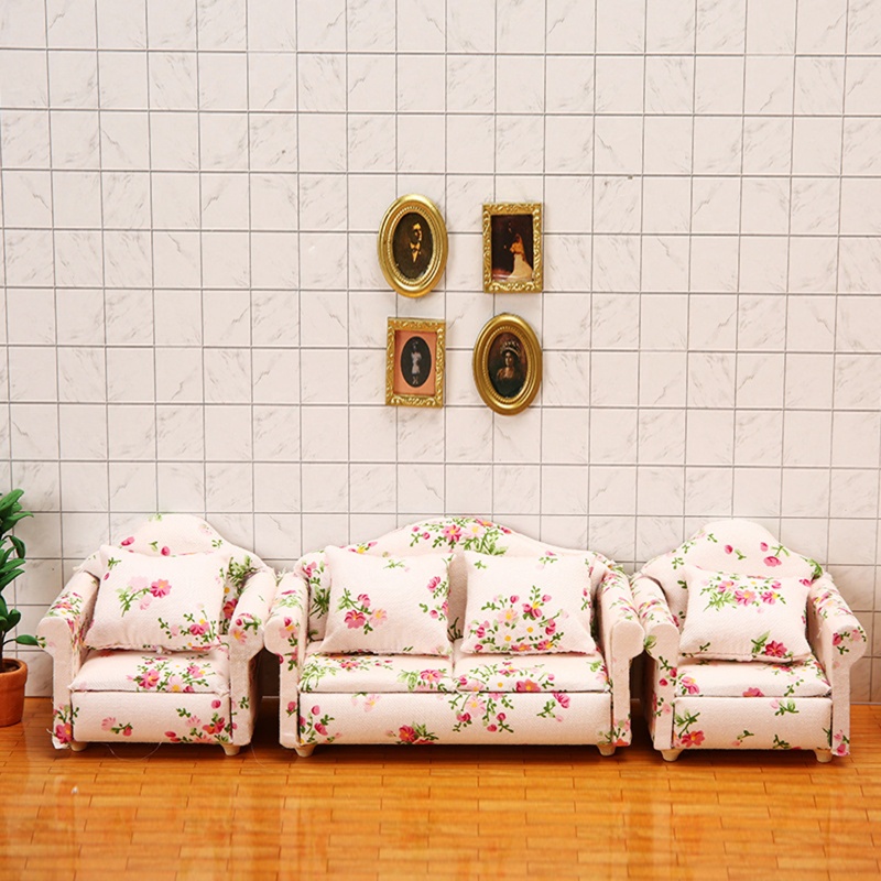 Mô Hình Ghế Sofa Độc Đáo Cho Nhà Búp Bê Tỉ Lệ 1: 12