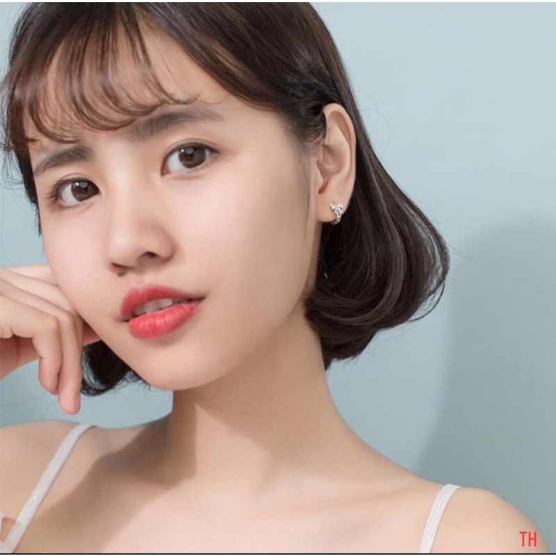Bông tai nơ hót xinh xắn ,chuẩn bạc ta -THJ SILVER