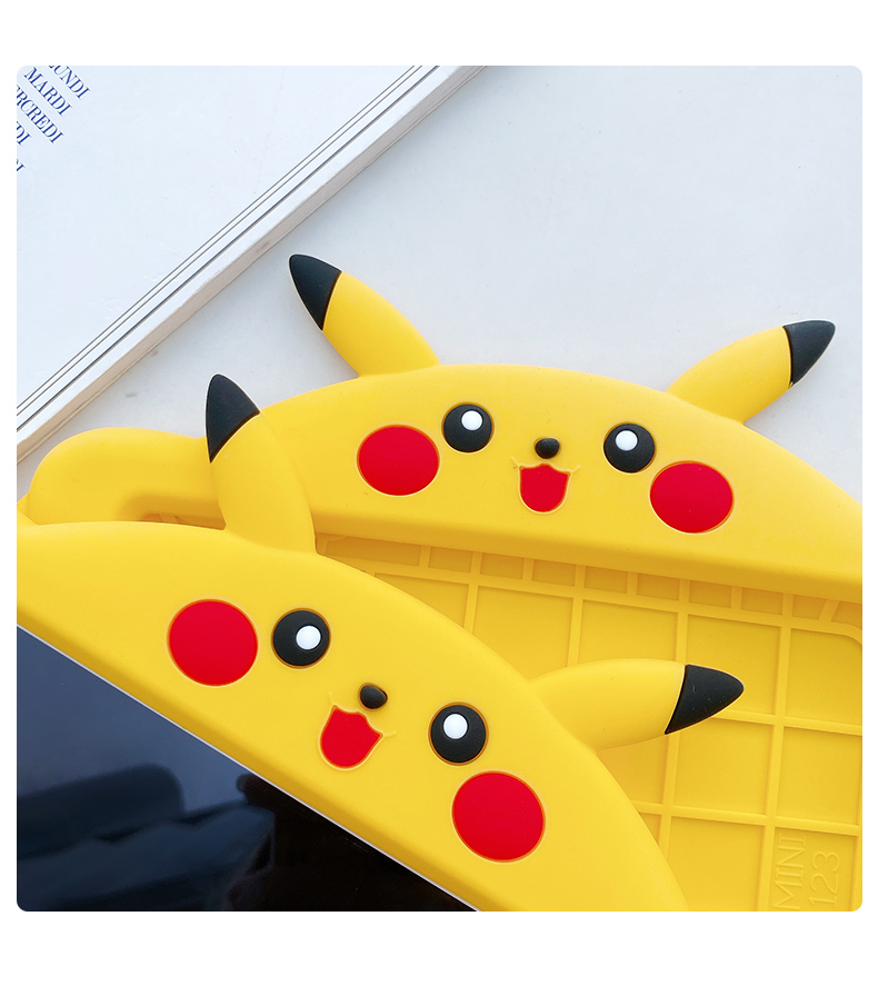 Ốp bảo vệ máy tính bảng bằng silicon hình pikachu cho iPad 9.7 2018 2017 10.2 7 Pro 9.7 Air1 2 3 Ipad mini1 2 3 4 5 | BigBuy360 - bigbuy360.vn