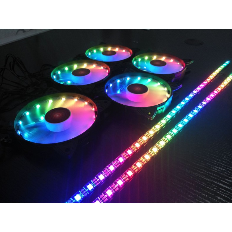 Quạt Tản Nhiệt, Fan Led RGB Coolmoon V1 - Đồng Bộ Hub Coolmoon