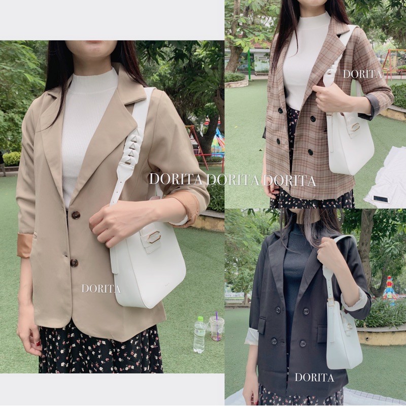 Áo Vest nữ, áo khoác Blazer 2 lớp Form Hàn Quốc, 4 cúc mẫu mới - Dorita Boutique | BigBuy360 - bigbuy360.vn