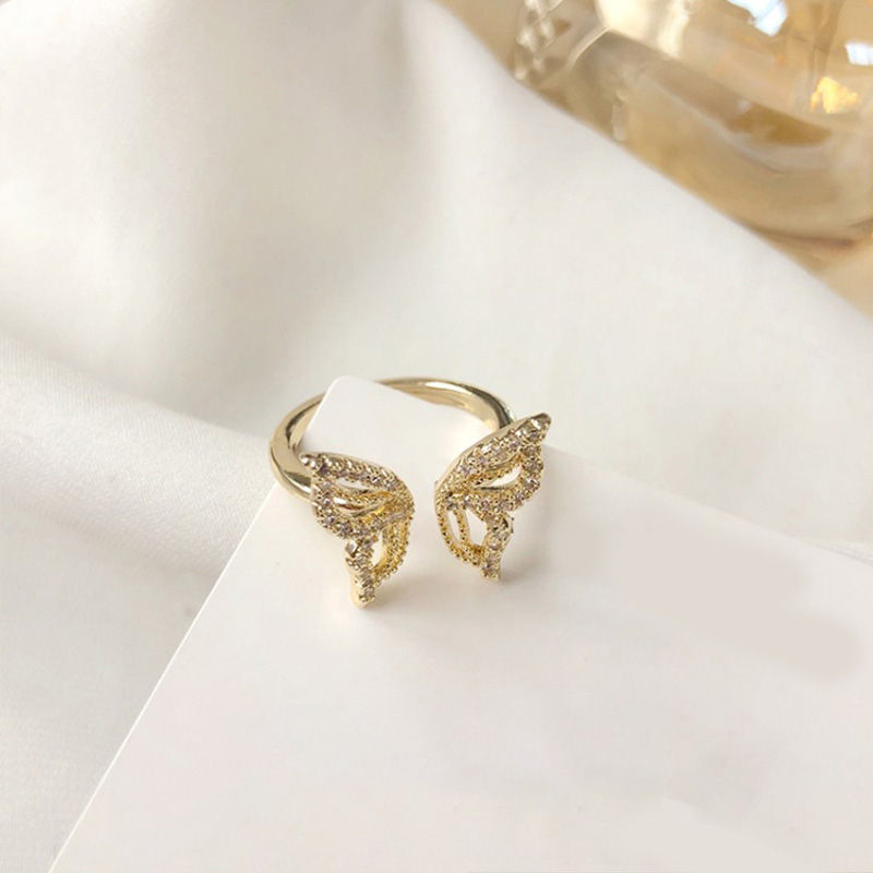 Nhẫn hở hình bướm có thể điều chỉnh kích cỡ xinh xắn