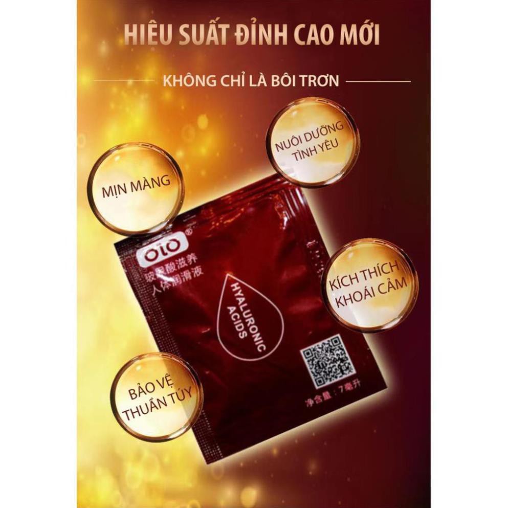 Gel Bôi Trơn Gốc Nước OLO Hyaluronic Acids Cao Cấp Dễ Rửa Sạch Gói Lẻ 7ml