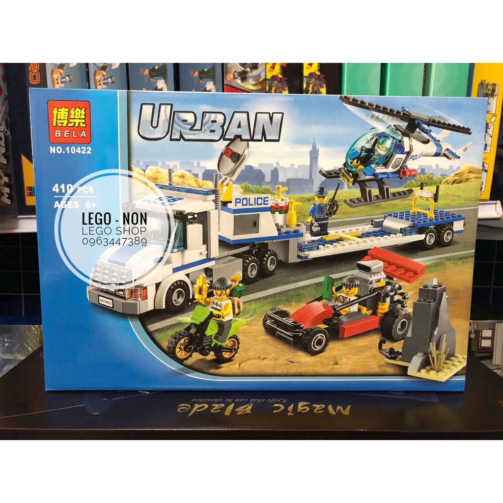 Lego – Lepin 10422 ( Xếp Hình Xe Vận Tải Và Máy Bay Trực Thăng 410 Mảnh )