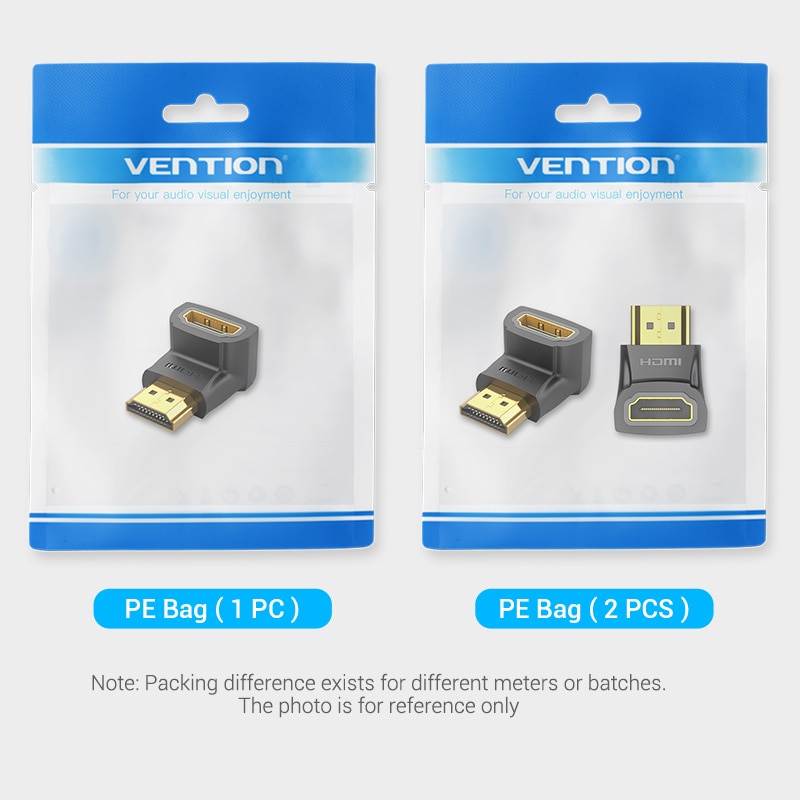 VENTION Đầu Chuyển Đổi HDMI 90 270 Độ Sang HDMI Cho HDTV PS4 Máy Chiếu Laptop 4K HDMI