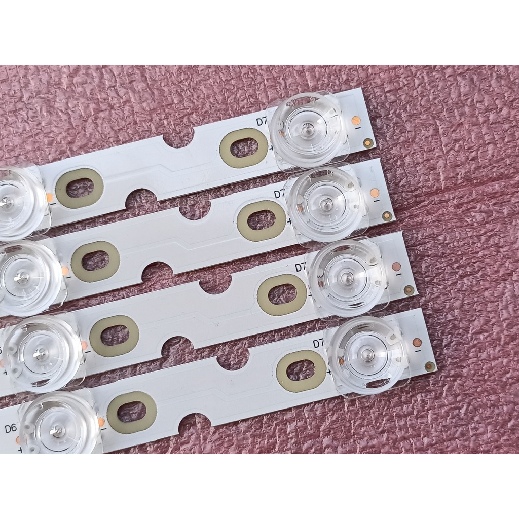 THANH LED TIVI TCL 50P65 50S6500 50A8 50P8 MỚI 100%, BỘ 4 THANH, MỖI THANH 7 BÓNG 6V, DÀI 45,9cm. 4C-LB5007-YH04J